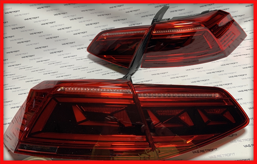 Poza 2 - Stopuri Triple Haion LED VW Passat B8 R Line Originale 