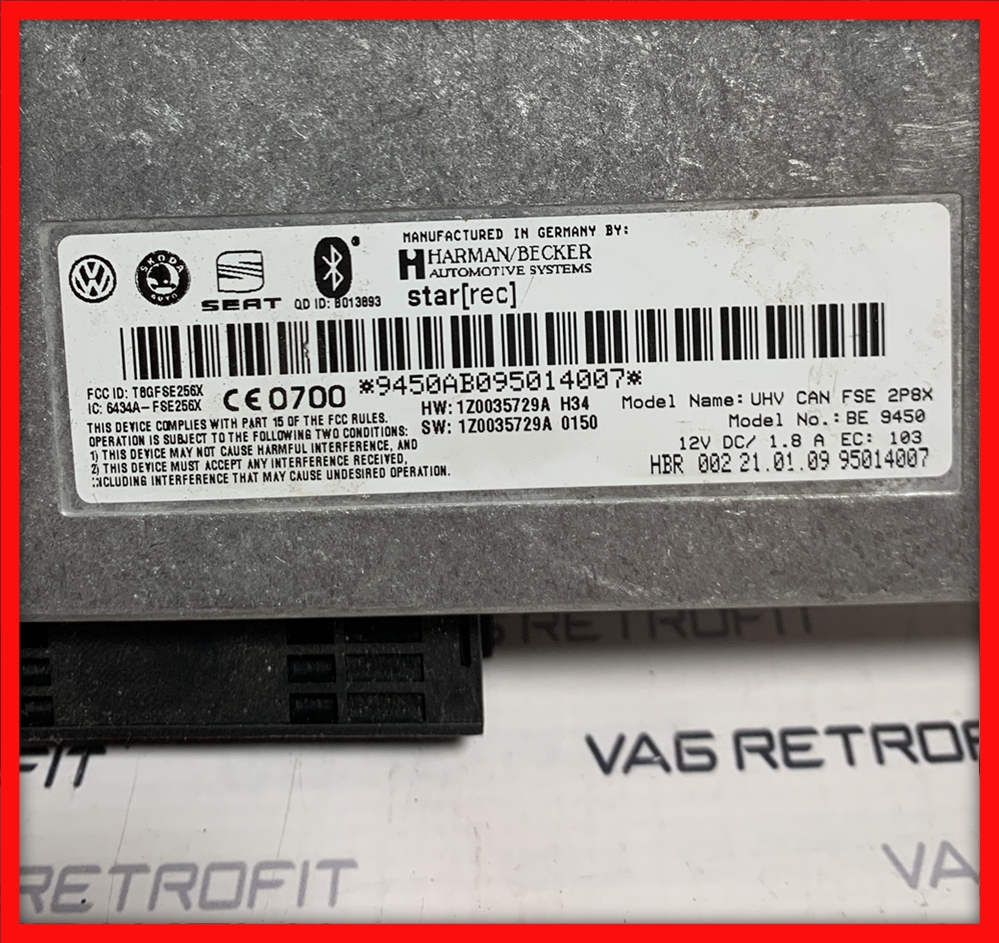 Poza 3 - Modul Bluetooth Harman Becker Skoda VW Seat 1Z0035729A 1Z0 035 729 A
