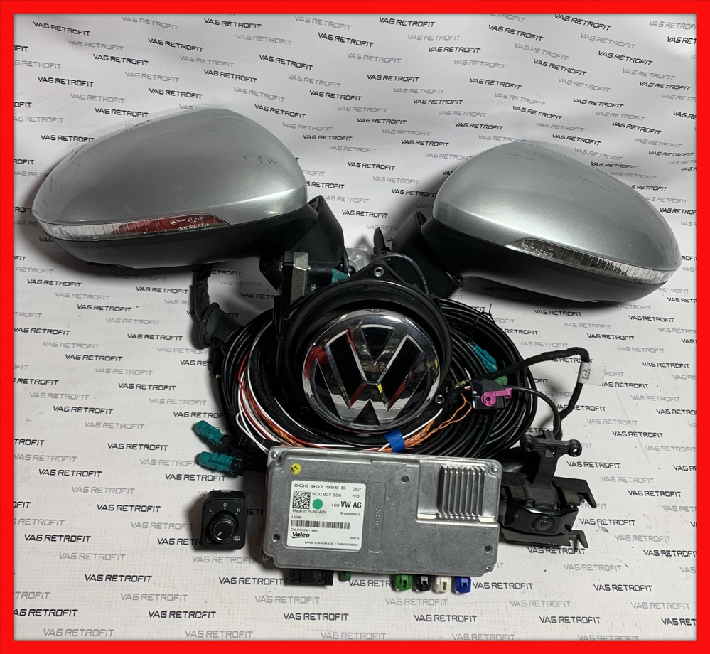 Poza 3 - AREA VIEW 360 VW Passat B8 Oglinzi Rabatabile Electrice Camera Fata Spate