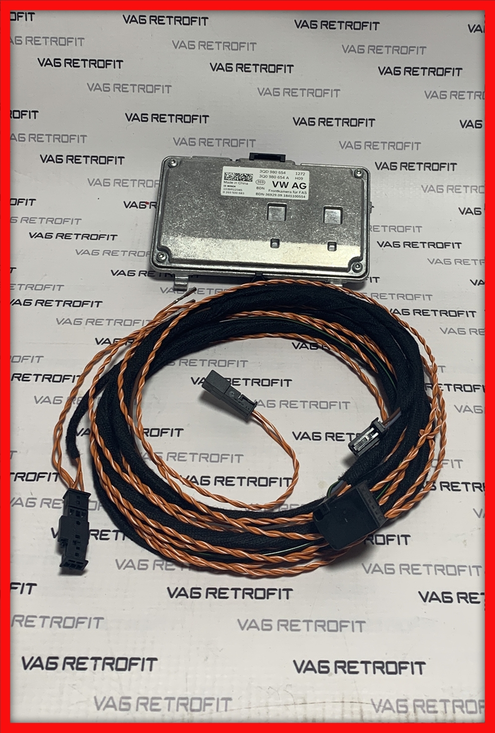 Poza 3 - Kit Complet Camera Frontala Parbriz Lane Assist VW Skoda 3QD980654 