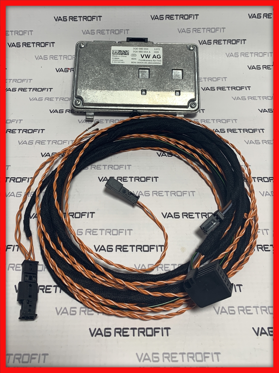 Kit Complet Camera Frontala Parbriz Lane Assist VW Skoda 3QD980654