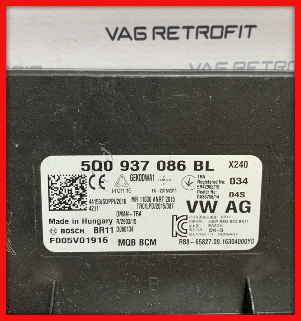 Poza 2 - Centrala Electrica BCM VW Audi Seat Skoda 5Q0937086BL 5Q0 937 086 BL