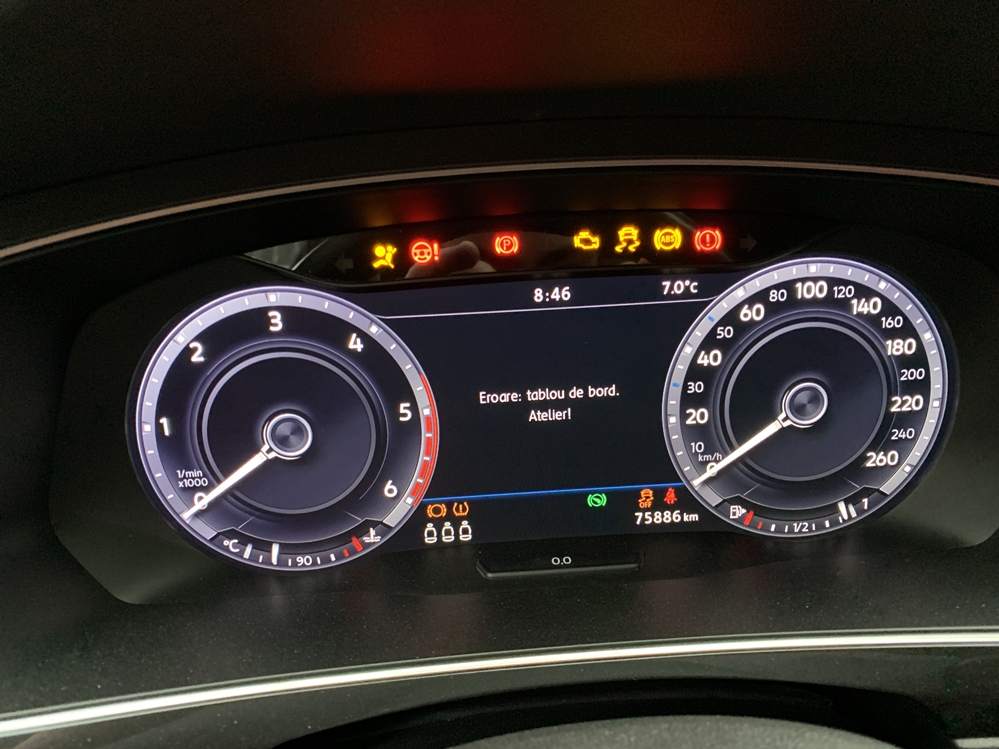 Montare 6 - Reparatie Ceasuri Digitale VW Tiguan 2015 2016 2017 2018 Error Eroare Front Assist Eroare ACC Eroare Trip