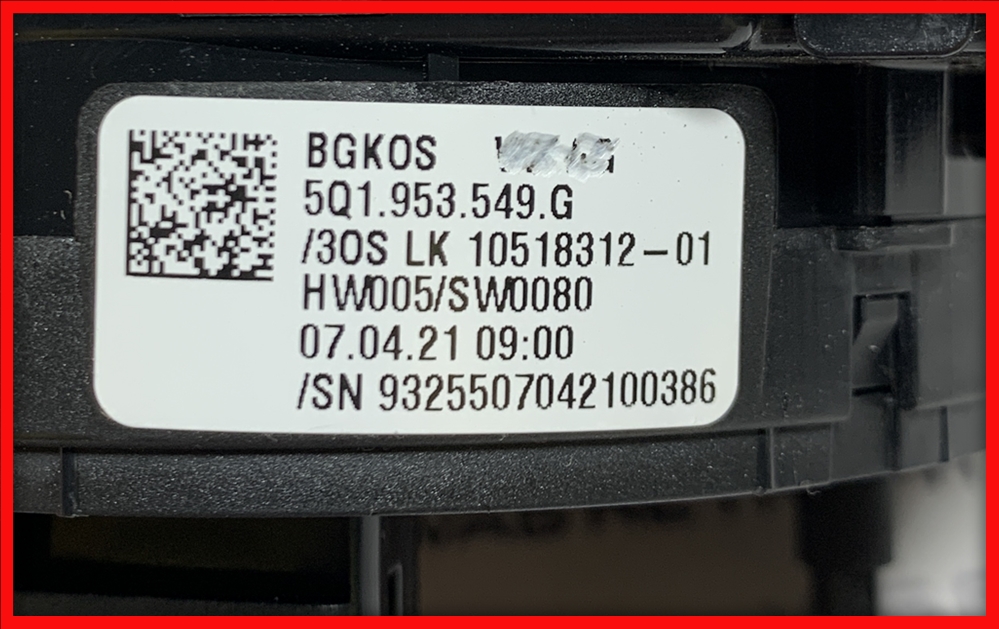 Poza 3 - Spira / Spirala Volan Cu Incalzire Volan VW Golf Audi Skoda 5Q1953549G 5Q1 953 549 G
