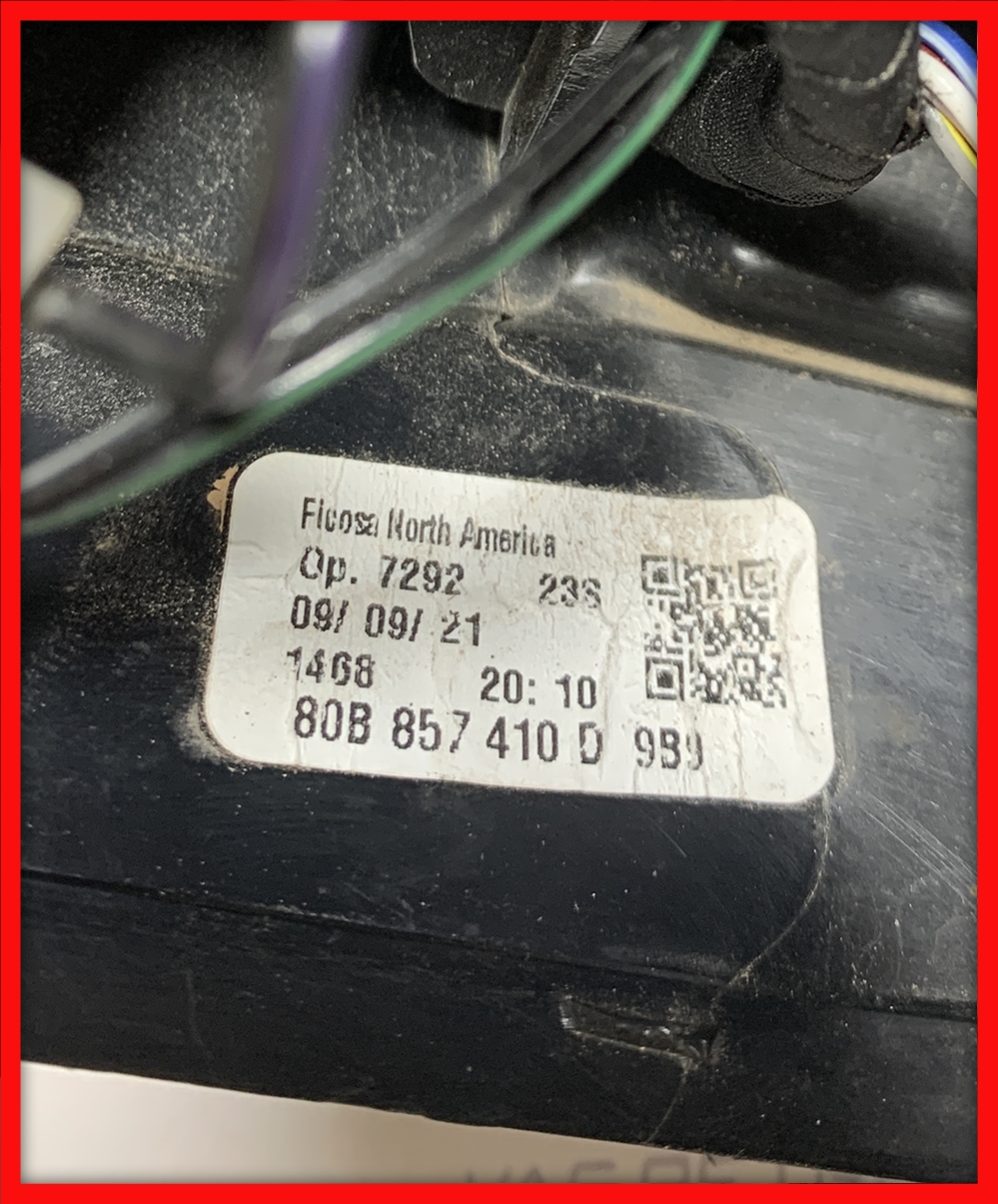 Poza 5 - Oglinda Dreapta Cu Camera 360 Area View Rabatabila Electric Audi Q5 FY 80B857410D 80B 857 410 D
