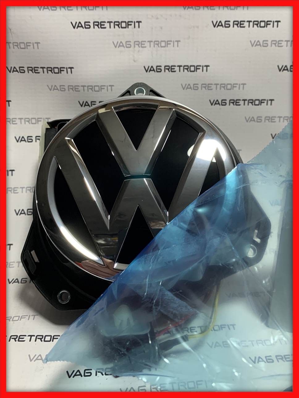 Poza 4 - Camera Spate Marsarier Flip Emblema Highline VW Golf 5 6 VW Passat B6 B7 CC