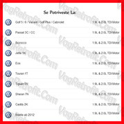 Poza 2 - Set Filtre Originale Audi A3 8P Sportback Cabriolet Audi TT TTS 8J