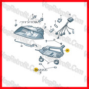 Poza 2 - Suport Far Dreapta Original Skoda Octavia 2 II Complet Material Plastic Poza 2 - Suport Far Dreapta Original Skoda Octavia 2 II Complet Material Plastic