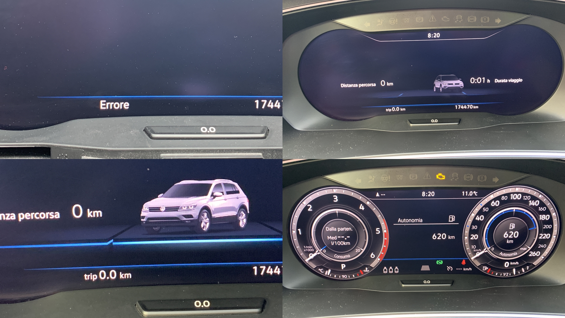 Instalare - Reparatie Eroare B2000 41 Ceasuri Digitale Tablou De Bord Atelier Front Assist Indisponibil VW Passat Tiguan 