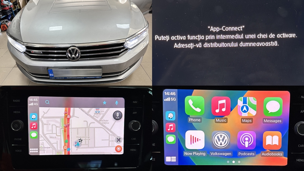 Instalare - VW Passat B8 2018 Activare APP Connect Apple Carplay Android Auto
