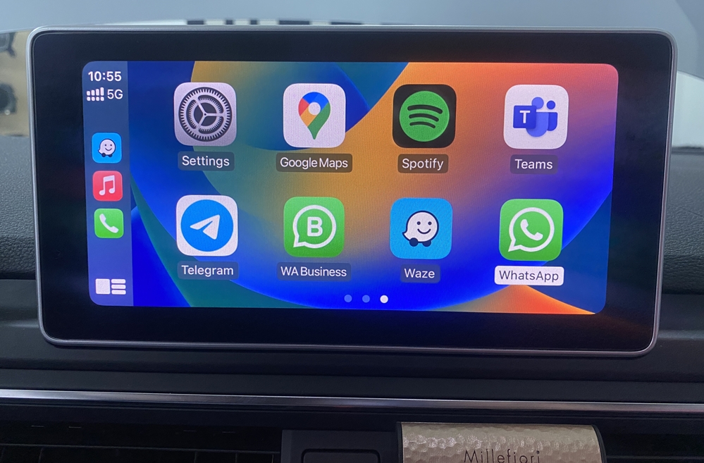 Montare 6 - Audi A4 B9 2017 Activare Apple Carplay Android Auto Whatsapp Waze Google Maps