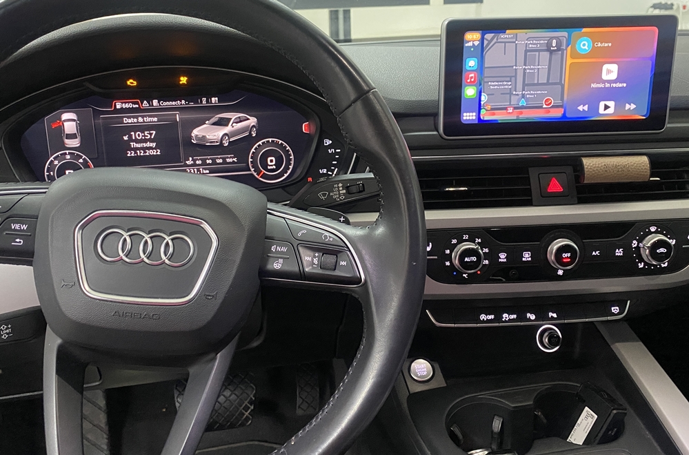 Montare 10 - Audi A4 B9 2017 Activare Apple Carplay Android Auto Whatsapp Waze Google Maps