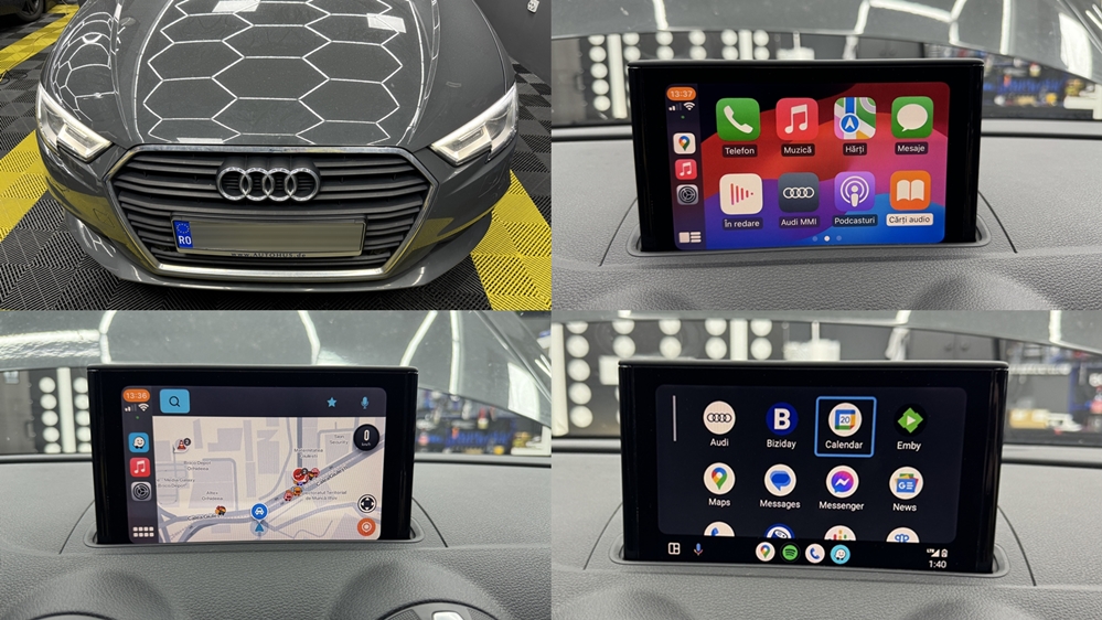 Poza - Audi A3 8V 2017 Instalare Port USB 2 Sloturi Apple Carplay Android Auto Waze Google Maps