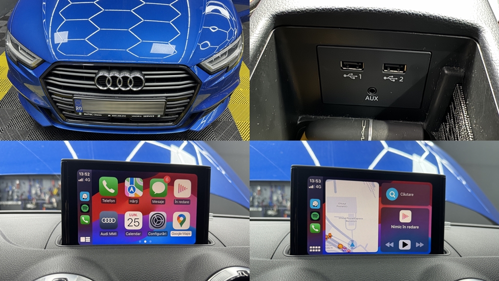 Poza - Audi A3 8V 2018 Montare Port USB Activare Apple Carplay Android Auto Waze Google Maps Bucuresti
