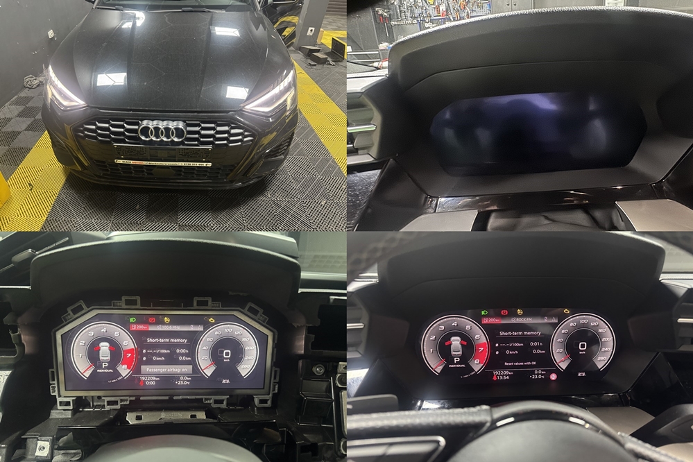 Poza - Audi A3 8Y 2022 Reparatie Ceasuri Bord Digitale Imagine Distorsionata Ecran Negru