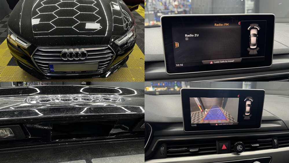 Montare 1 - Audi A4 B9 2017 Instalare Montare Retrofit Camera Video Spate Marsarier Highline Originala