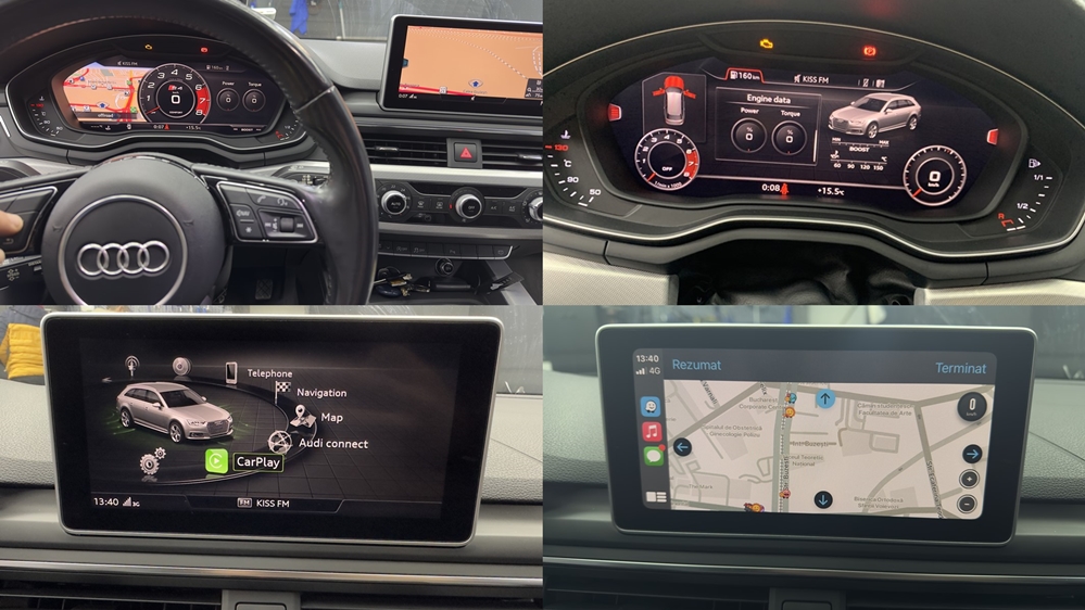 Activare 4 - Audi A4 B9 2018 Andorid Auto Carplay APP Connect Audi Smartphone Activare Sport Layout S4 Montare 4 - Audi A4 B9 2018 Andorid Auto Carplay APP Connect Audi Smartphone Activare Sport Layout S4