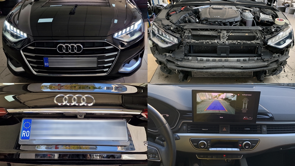 Instalare - Audi A4 B9 2020 Senzori Parcare Fata Camera Spate Marsarier Highline Originala