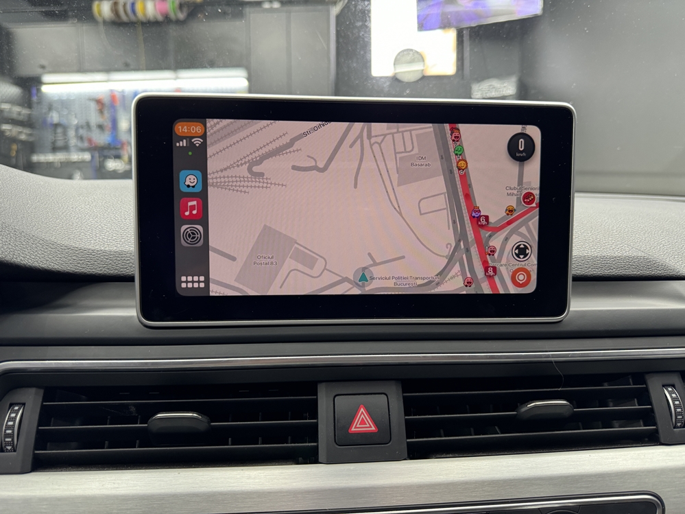 Montare 17 - Audi A5 F5 2018 Instalare Retrofit Navigatie Display Mare Port USB Camera Spate Marsarier Apple Carplay Android Auto