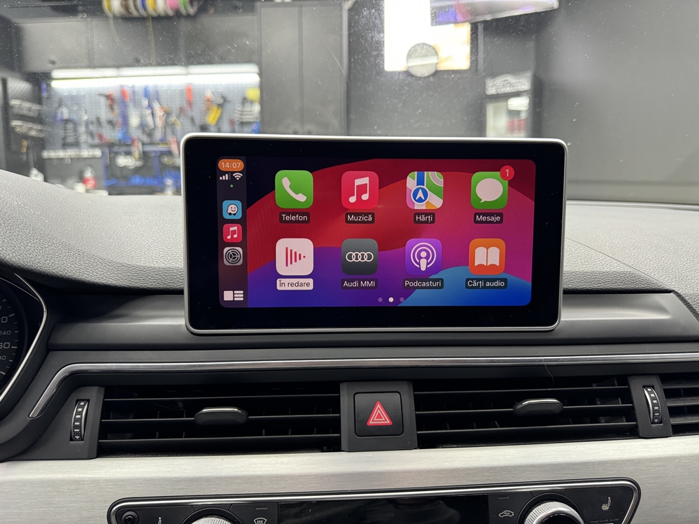 Montare 19 - Audi A5 F5 2018 Instalare Retrofit Navigatie Display Mare Port USB Camera Spate Marsarier Apple Carplay Android Auto