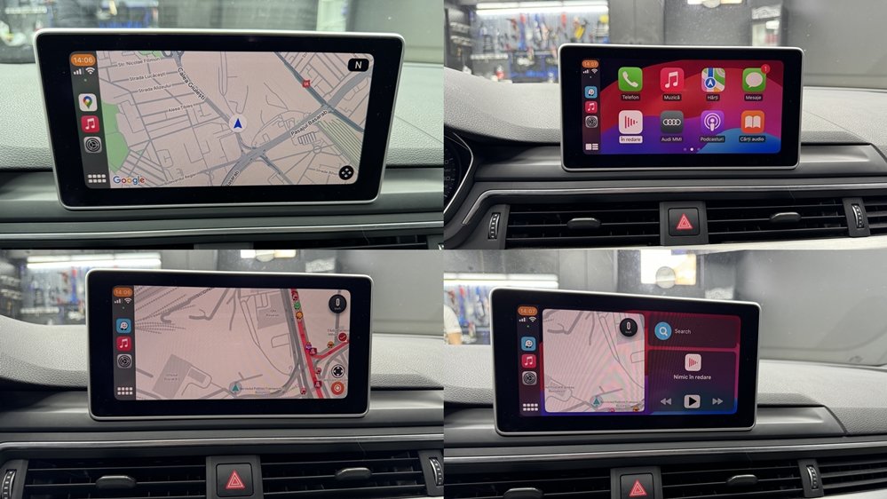 Montare 2 - Audi A5 F5 2018 Instalare Retrofit Navigatie Display Mare Port USB Camera Spate Marsarier Apple Carplay Android Auto