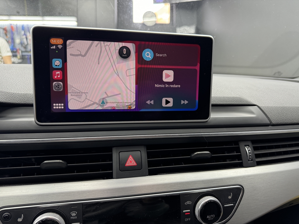 Montare 20 - Audi A5 F5 2018 Instalare Retrofit Navigatie Display Mare Port USB Camera Spate Marsarier Apple Carplay Android Auto