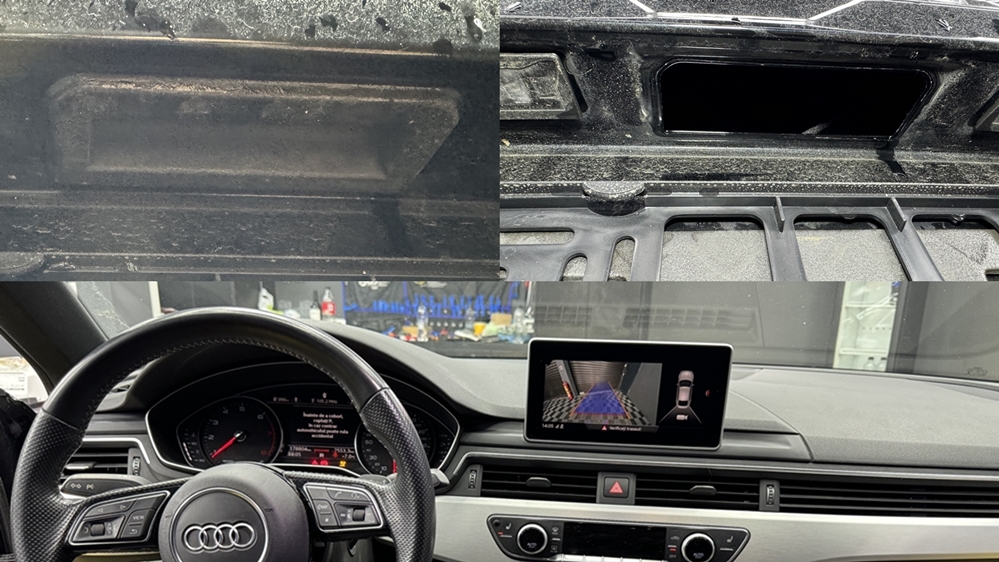 Montare 3 - Audi A5 F5 2018 Instalare Retrofit Navigatie Display Mare Port USB Camera Spate Marsarier Apple Carplay Android Auto
