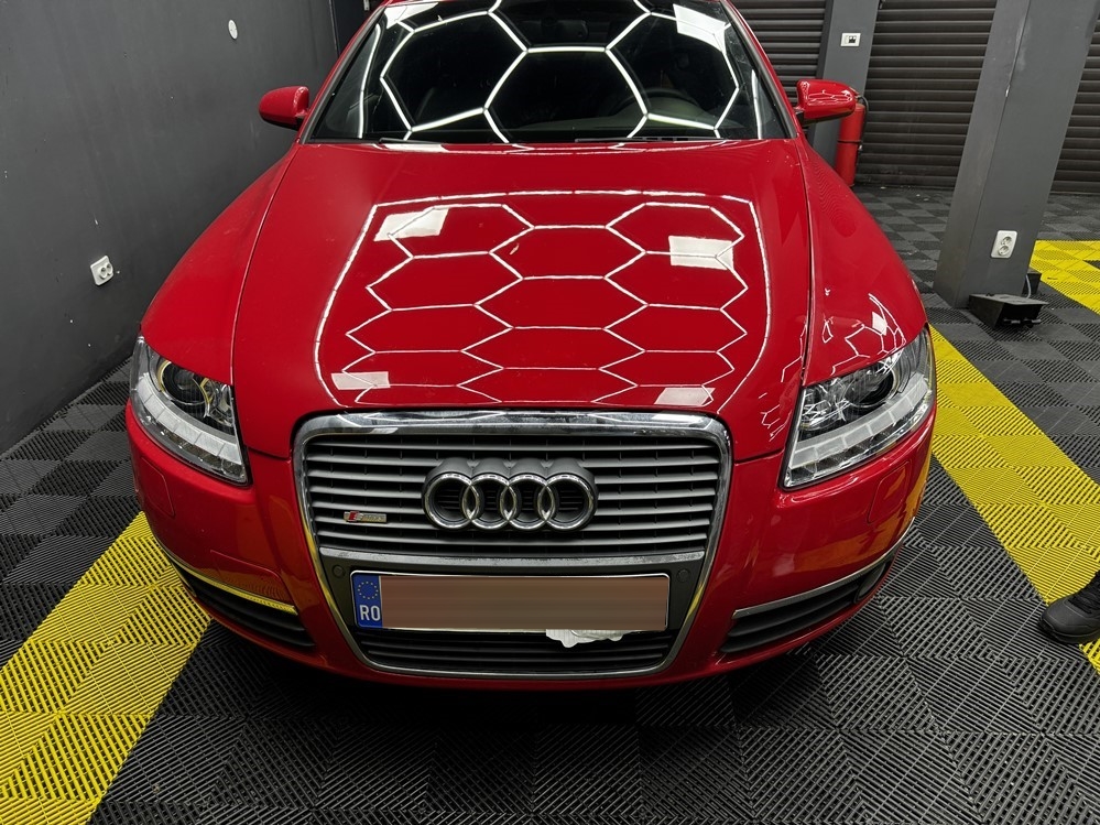 Montare 4 - Audi A6 C6 4F 2008 Instalare Faruri Noi LED DRL Dayline LED Facelift Bucuresti 
