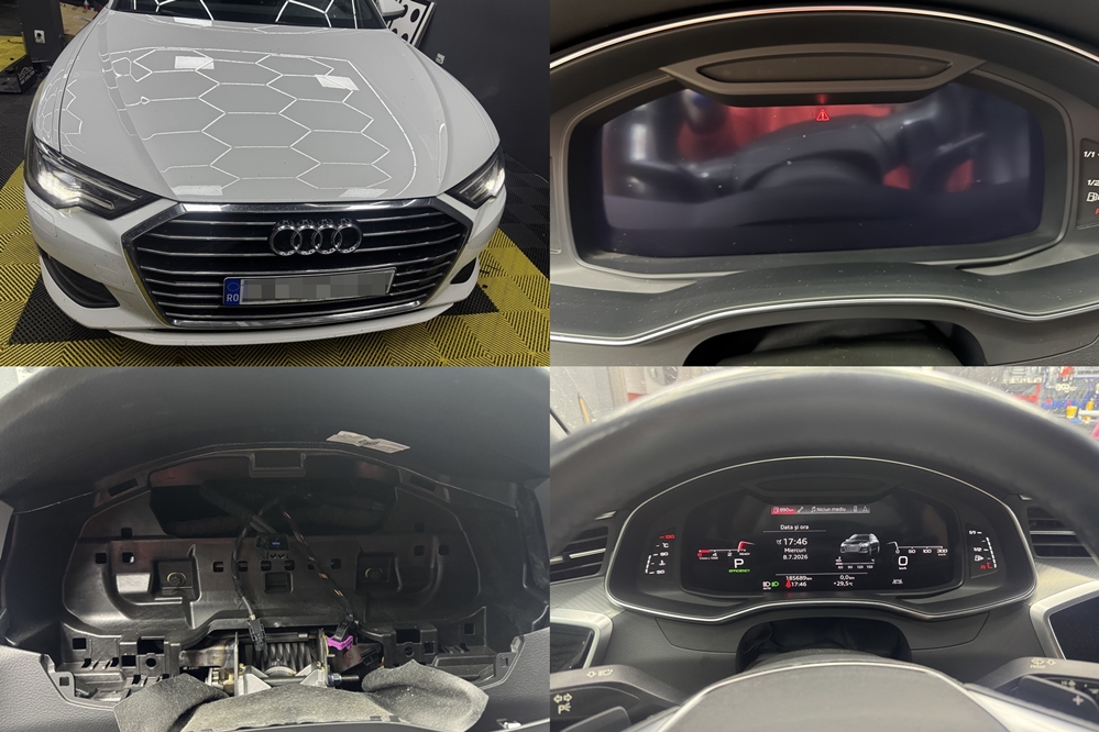 Poza - Audi A6 C8 2020 Ecran Negru Reparatie Ceasuri Bord Digitale Audi A6 A7 Q3 Q5 Q7 Q8