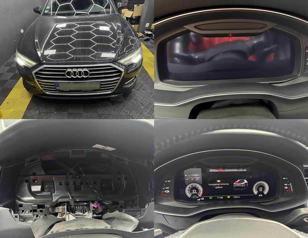 Poza - Audi A6 C8 2024 Inlocuire Ceasuri Digitale Bord Virtual Cockpit AID Defecte Ecran Negru La Contact Pus Bucuresti Sector 1