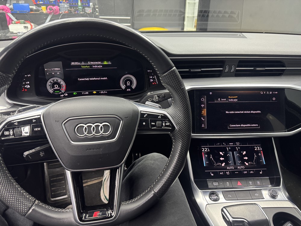 Montare 6 - Audi A6 C8 2024 Inlocuire Ceasuri Digitale Bord Virtual Cockpit AID Defecte Ecran Negru La Contact Pus Bucuresti Sector 1