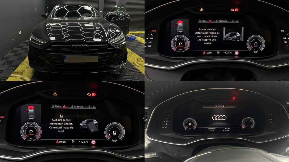 Poza - Audi A7 C8 Reparatie Remediere Audi pre sense: momentan limitat. Panou de bord: defectiune! Mesaje de avertizare limitate Bucuresti