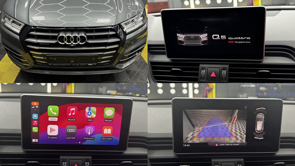 Instalare - Audi Q5 FY 2018 Montare Camera Spate Marsarier Originala Port USB Activare Apple Carplay Android Auto