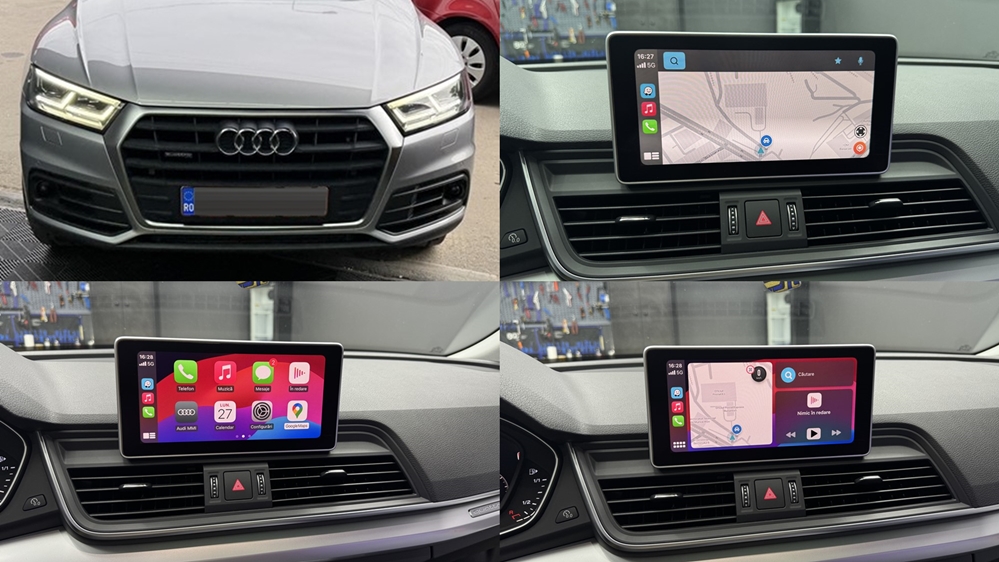 Instalare - Audi Q5 FY 2019 Instalare Port USB 2 Sloturi Apple Carplay Android Auto Waze Google Maps