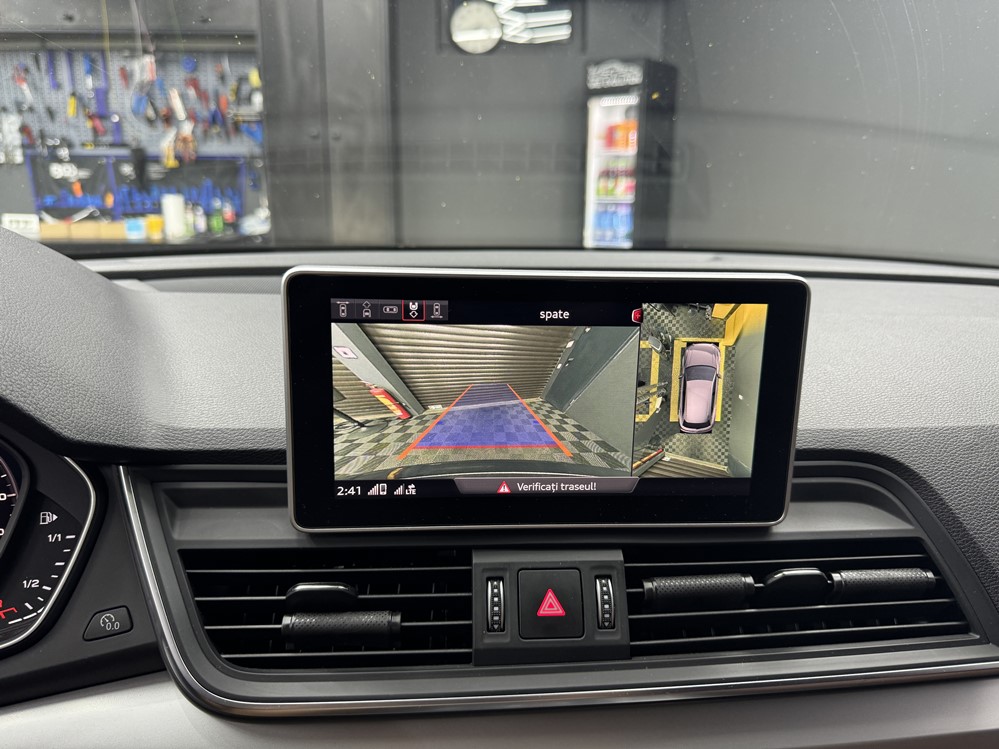 Montare 12 - Audi Q5 FY 2020 Instalare Montare Sistem Camere Top View Area View 360 Camera Fata Oglinzi Spate 