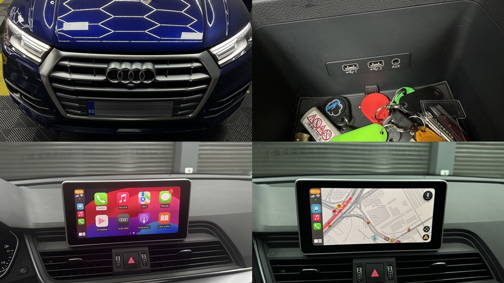 Instalare - Audi Q5 FY 2020 Instalare Port USB 2 Sloturi Apple Carplay Android Auto Waze Google Maps