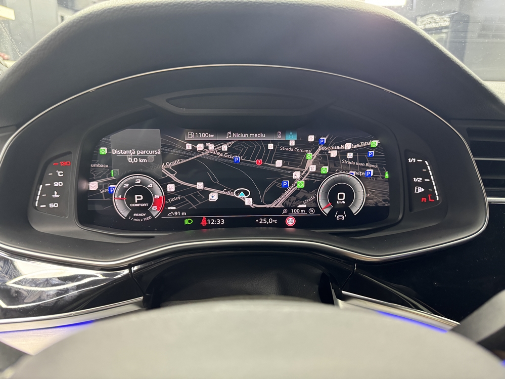 Montare 12 - Audi Q7 4M 2021 Remediere Reparatie Ceasuri Digitale Virtual Cockpit Ecran Negru La Contact Pus Bucuresti