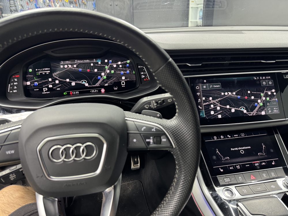 Montare 15 - Audi Q7 4M 2021 Remediere Reparatie Ceasuri Digitale Virtual Cockpit Ecran Negru La Contact Pus Bucuresti