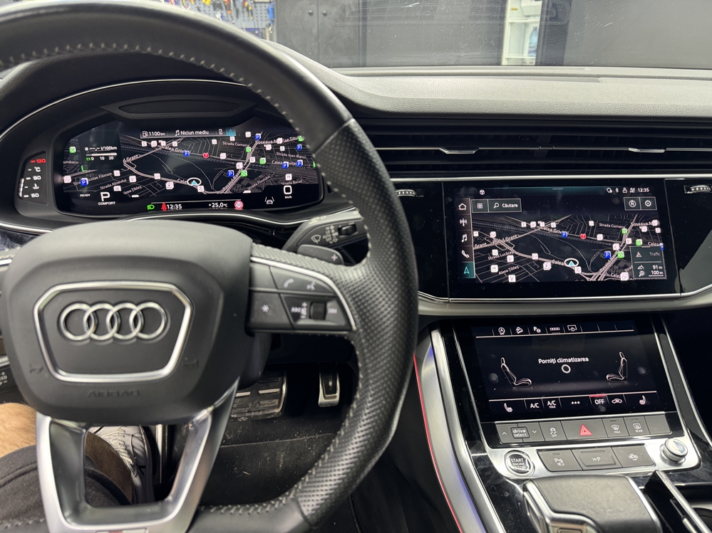 Montare 17 - Audi Q7 4M 2021 Remediere Reparatie Ceasuri Digitale Virtual Cockpit Ecran Negru La Contact Pus Bucuresti