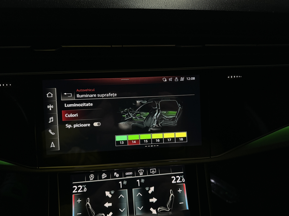 Montare 11 - Audi Q7 4M 2023 Instalare Montare Lumini Ambientale 30 Culori Originale Lumini Bord Ambientale Color