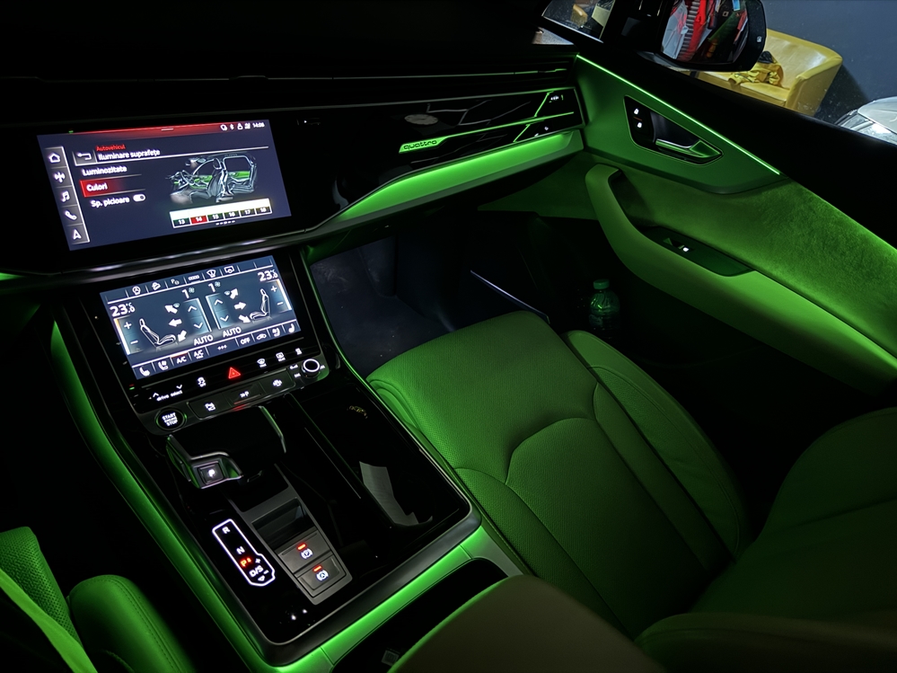 Montare 20 - Audi Q7 4M 2023 Instalare Montare Lumini Ambientale 30 Culori Originale Lumini Bord Ambientale Color