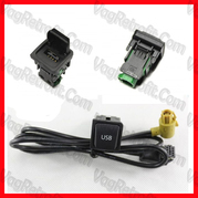 Poza 2 - Buton Si Cablaj pentru media USB INPUT VW Golf 5 Golf 6 VI Jetta III Eos pentru RCD RNS