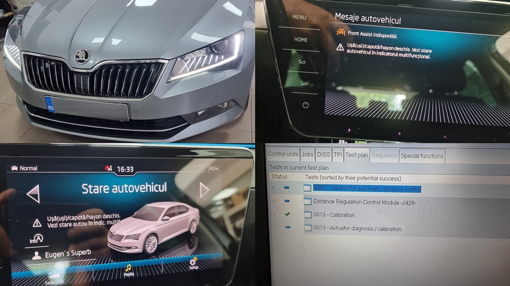 Instalare - Skoda Superb 3 III 2018 Calibrare Radar ACC Skoda Superb 3