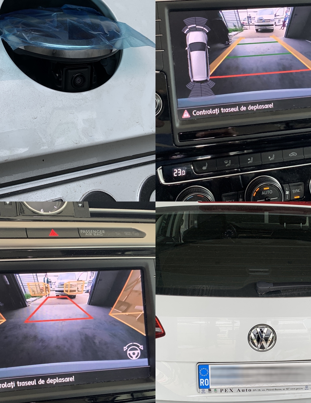Montare 2 - Instalare Camera Spate VW Passat B8 3G 2018 Marsarier Highline Originala In Emblema