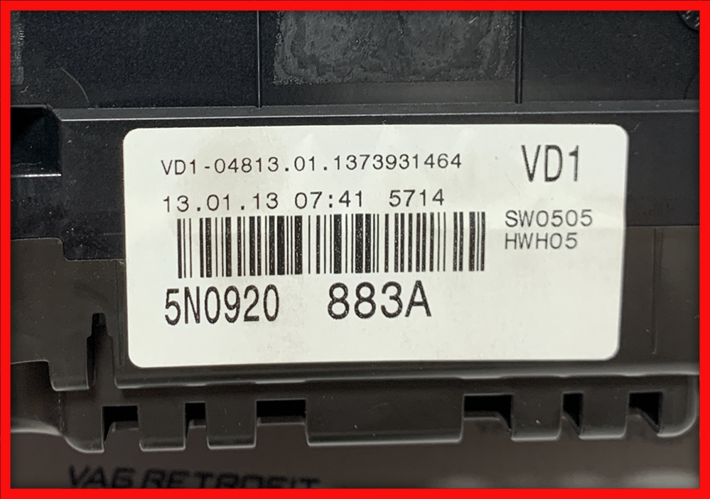 Poza 2 - Ceasuri Bord Color Maxidot Color VW Tiguan 5N 5N0920883A 5N0 920 883 A