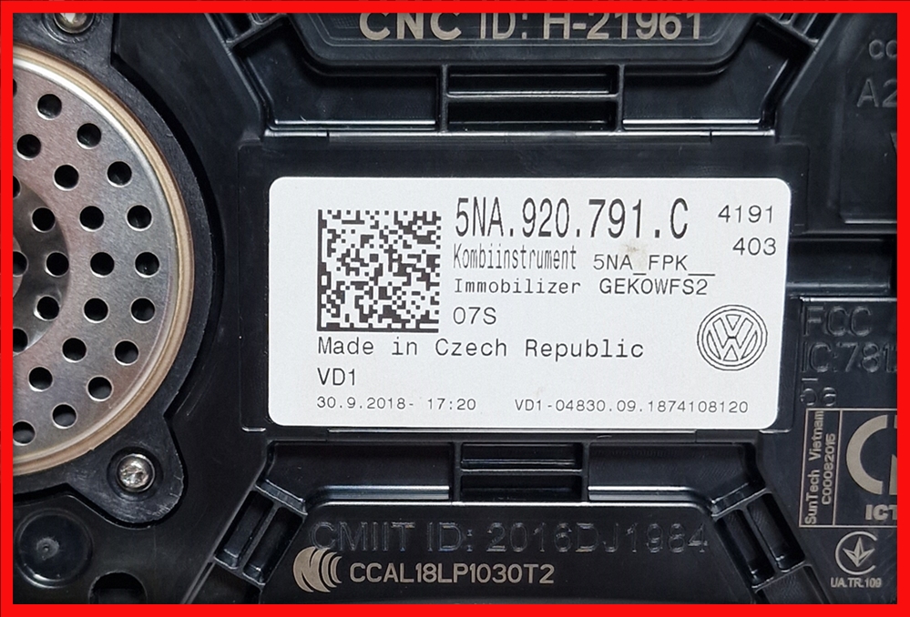 Poza 9 - Ceasuri Bord Digitale VW Tiguan Cockpit AID LED 5NA920791C 5NA 920 791 C