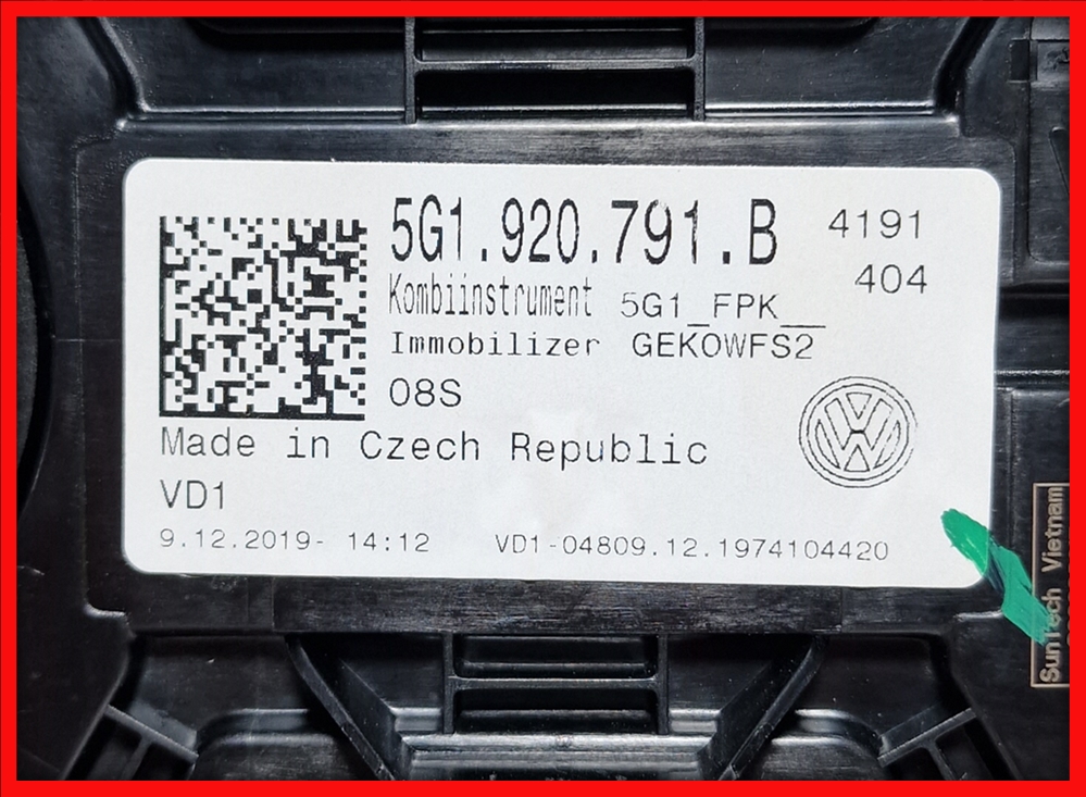 Poza 9 - Ceasuri Bord Golf 7 GTI VII 5G1920791B 5G1 920 791 B Digitale Virtual Cockpit AID