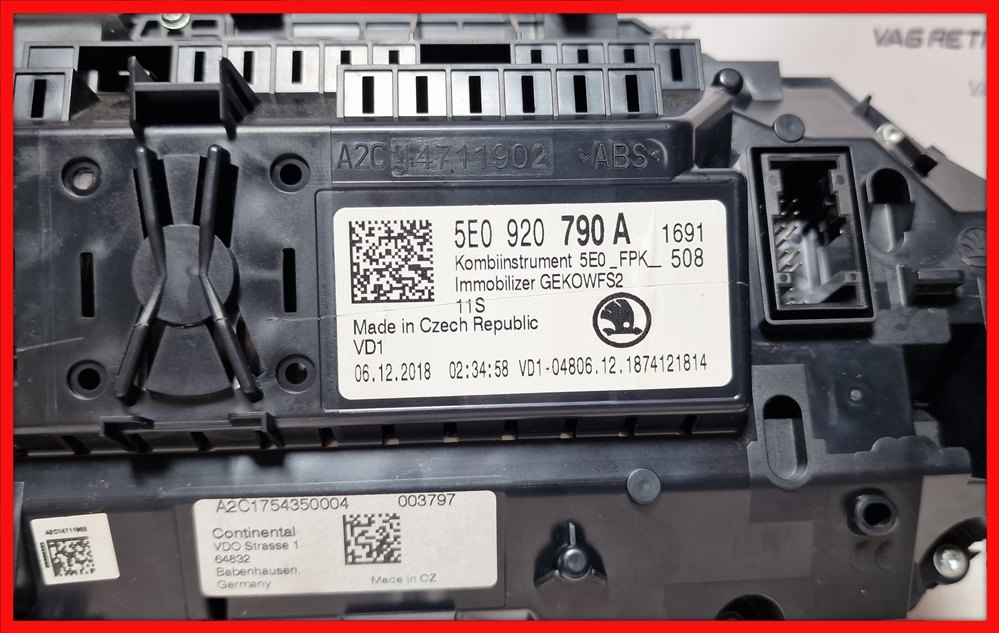 Poza 7 - Ceasuri Bord Skoda Octavia 3 Digitale Virtual Cockpit AID 5E0920790A 5E0 920 790 A