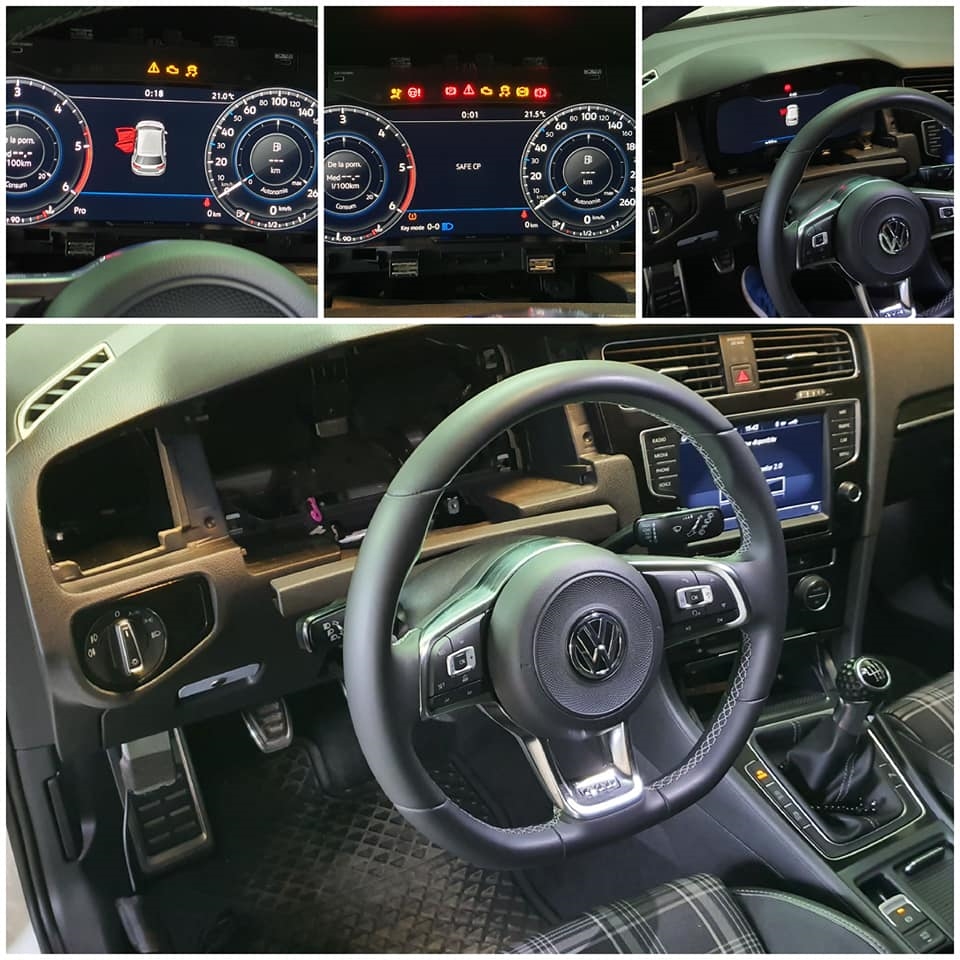 Activare 3 - Ceasuri Digitale AID Virtual Cockpit Active Info Display VW Golf 7 VII GTD 2017 Montare 3 - Ceasuri Digitale AID Virtual Cockpit Active Info Display VW Golf 7 VII GTD 2017