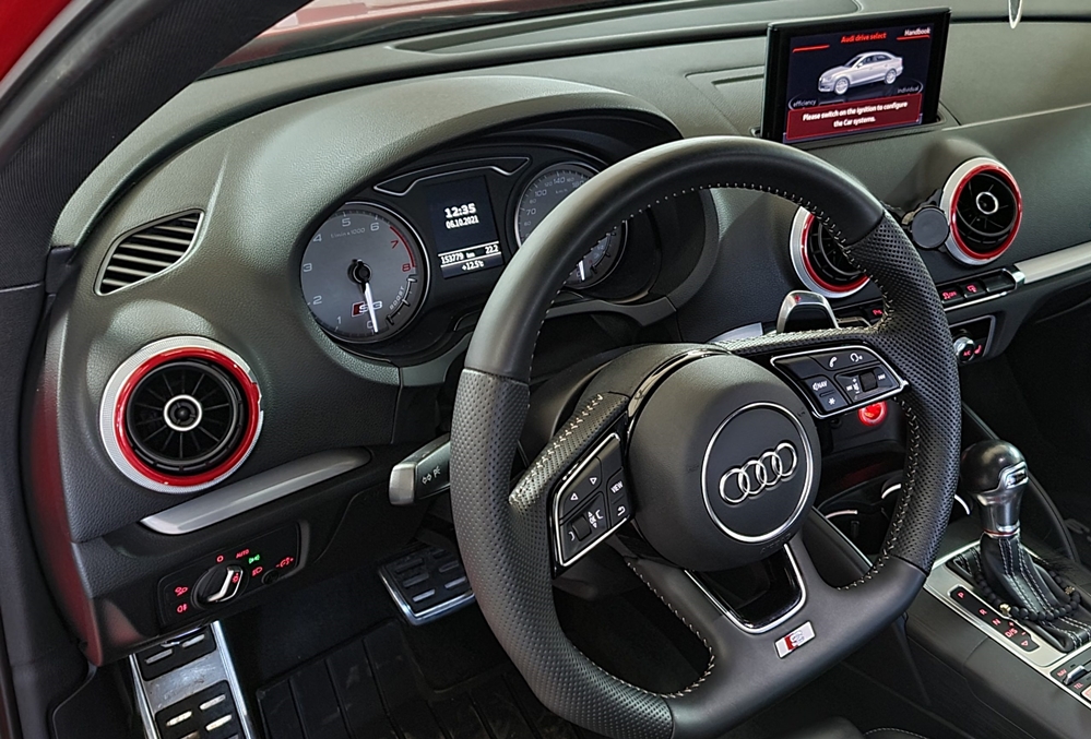 Montare 3 - Audi A3 S3 8V 2015 Montaj Instalare Ceasuri Digitale Virtual Cockpit AID Bord Digital